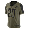 Camiseta Hombre NFL Detroit Lions Barry Sanders 20 Nike 2021 Salute to Service Camiseta Hombre NFL Detroit Lions Barry Sanders 20 Nike 2021 Salute to Service